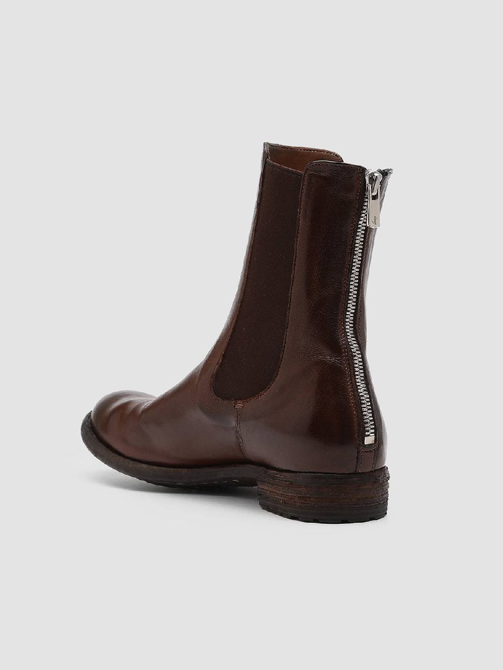 Officine Creative LEXIKON 073 Stivaletti Chelsea in Pelle Marrone Negozio