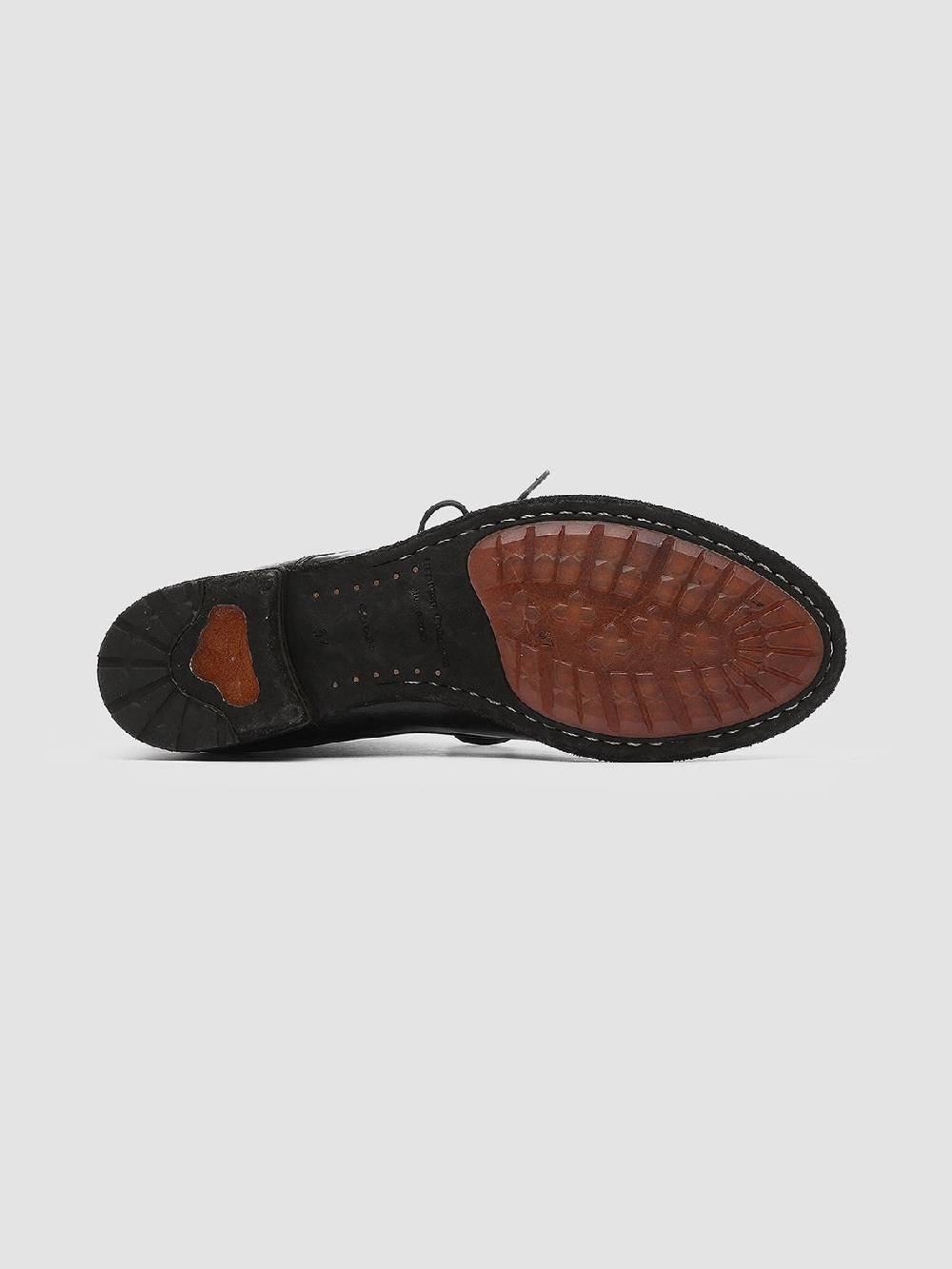 Officine Creative LEXIKON 123 Stivaletti in Pelle Nera con Zip Moda