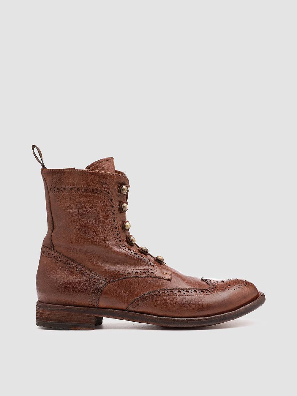 Officine Creative LEXIKON 131 Stivaletti in Pelle Marrone Italia