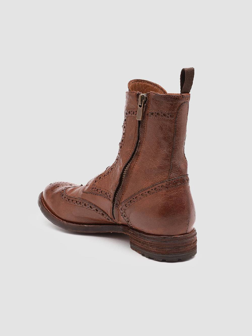 Officine Creative LEXIKON 131 Stivaletti in Pelle Marrone Italia