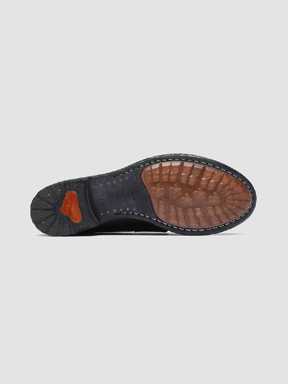 Officine Creative LEXIKON 140 Mocassini Penny Loafer in Pelle Nera In Linea