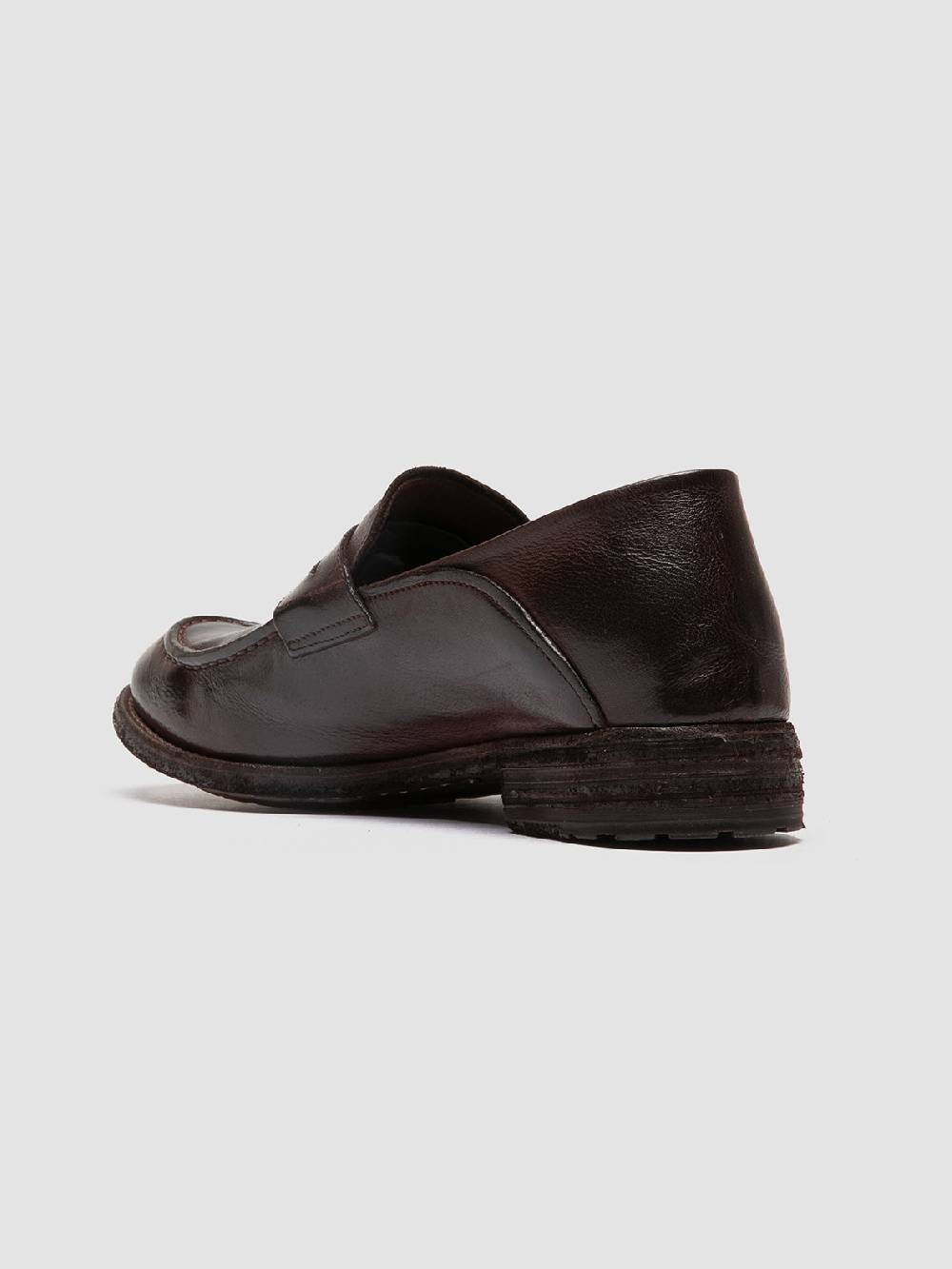 Officine Creative LEXIKON 140 Mocassini Penny Loafer in Pelle Marrone Qualità
