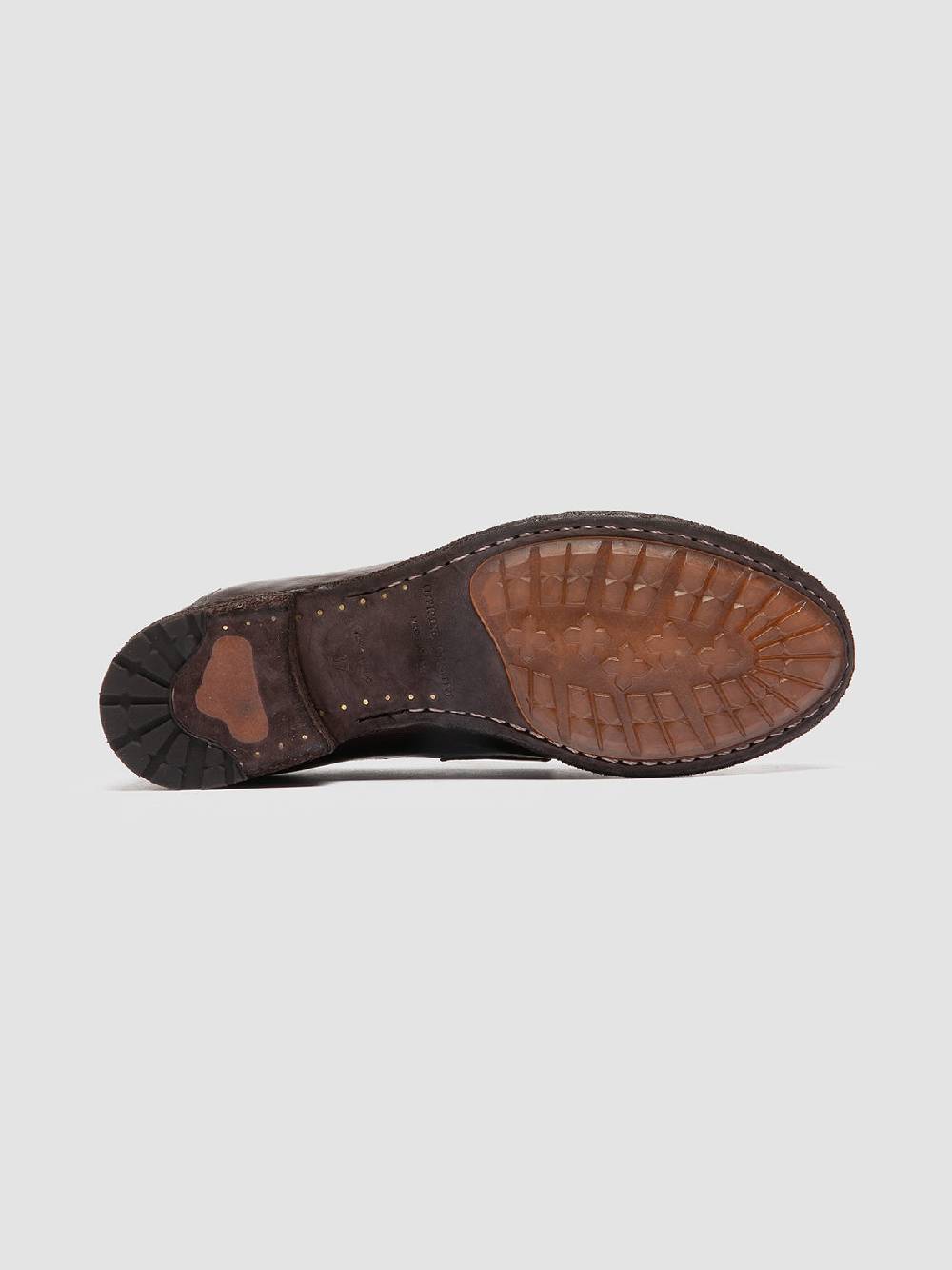 Officine Creative LEXIKON 140 Mocassini Penny Loafer in Pelle Marrone Qualità