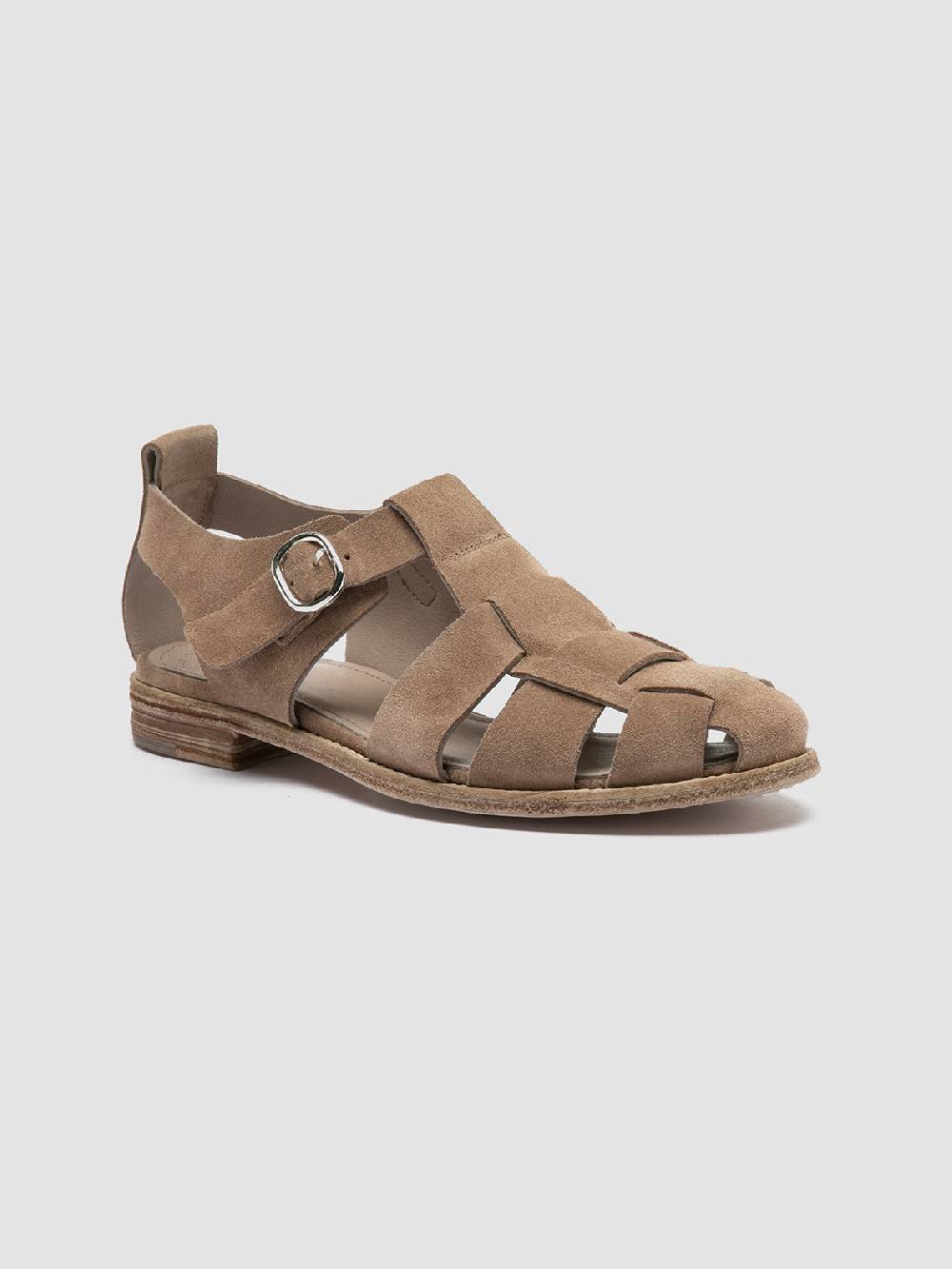 Officine Creative LEXIKON 536 Sandali in Pelle scamosciata Tortora Sostegno trimestrale