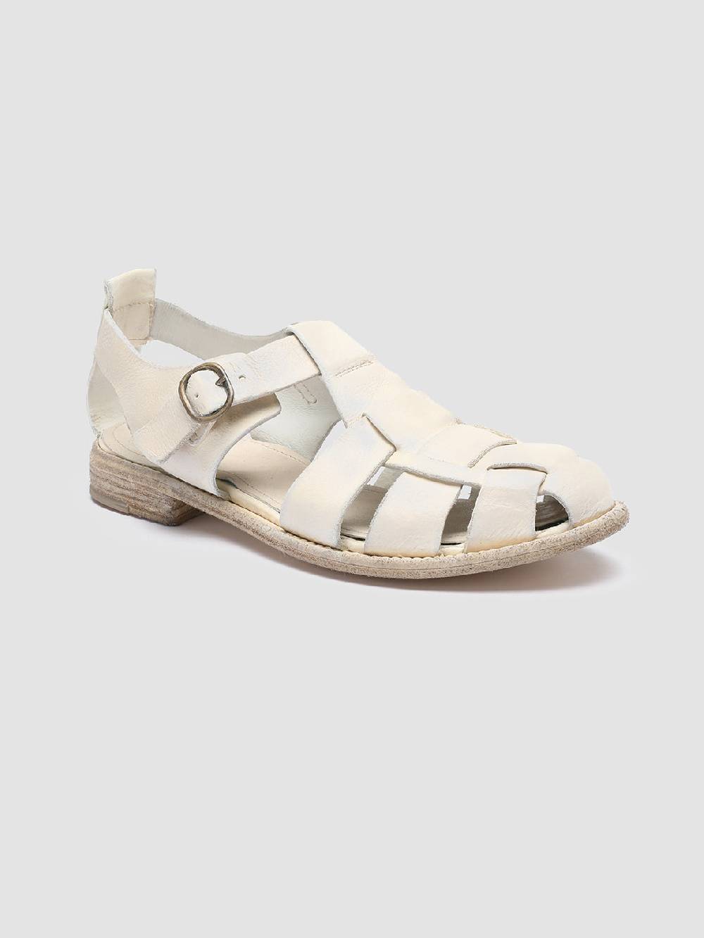 Officine Creative LEXIKON 536 Sandali in Pelle Bianca Fino al 55% di sconto