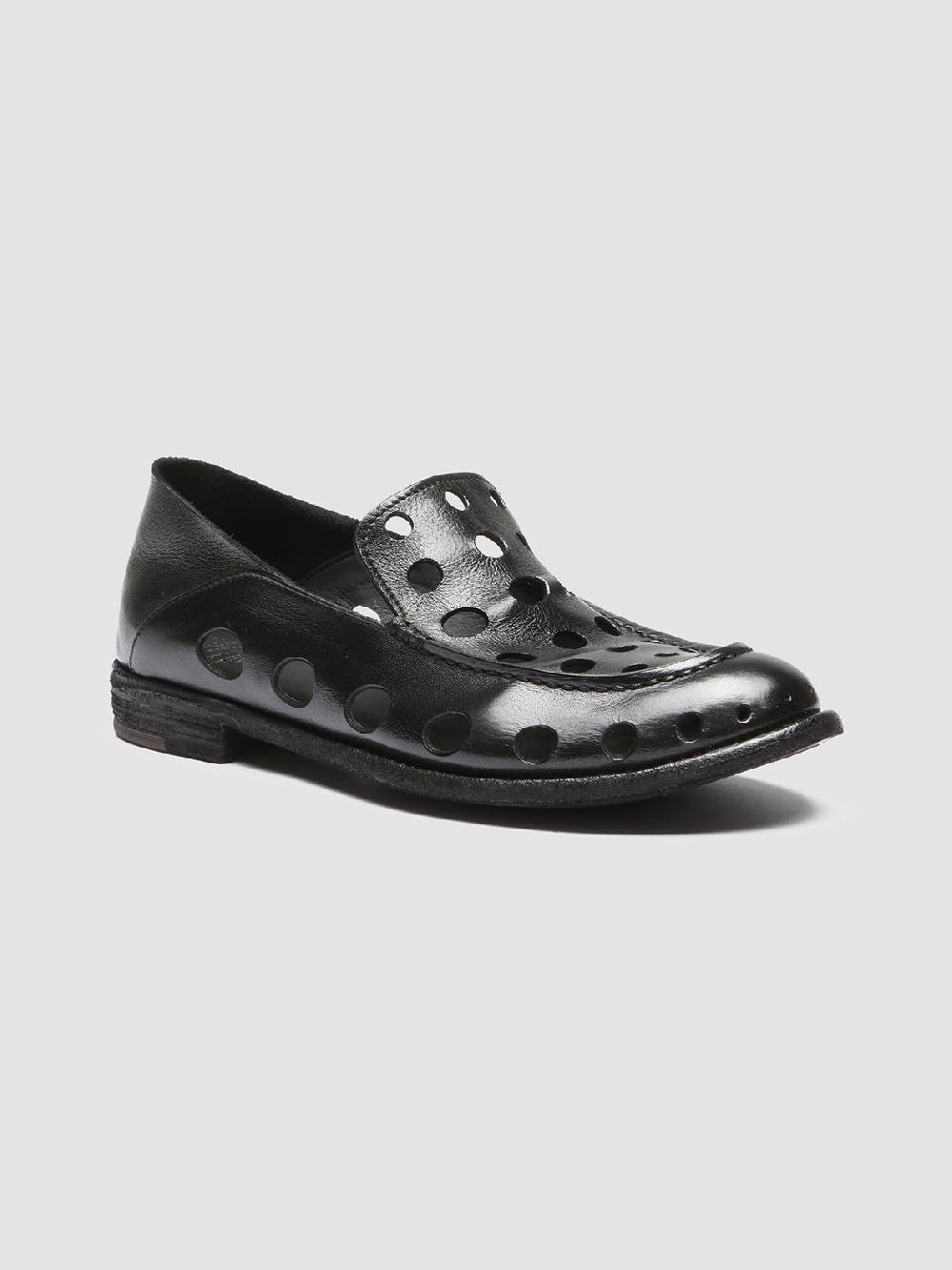 Officine Creative LEXIKON 542 Mocassini in Pelle Nera Discount Store per i nuovi prodotti