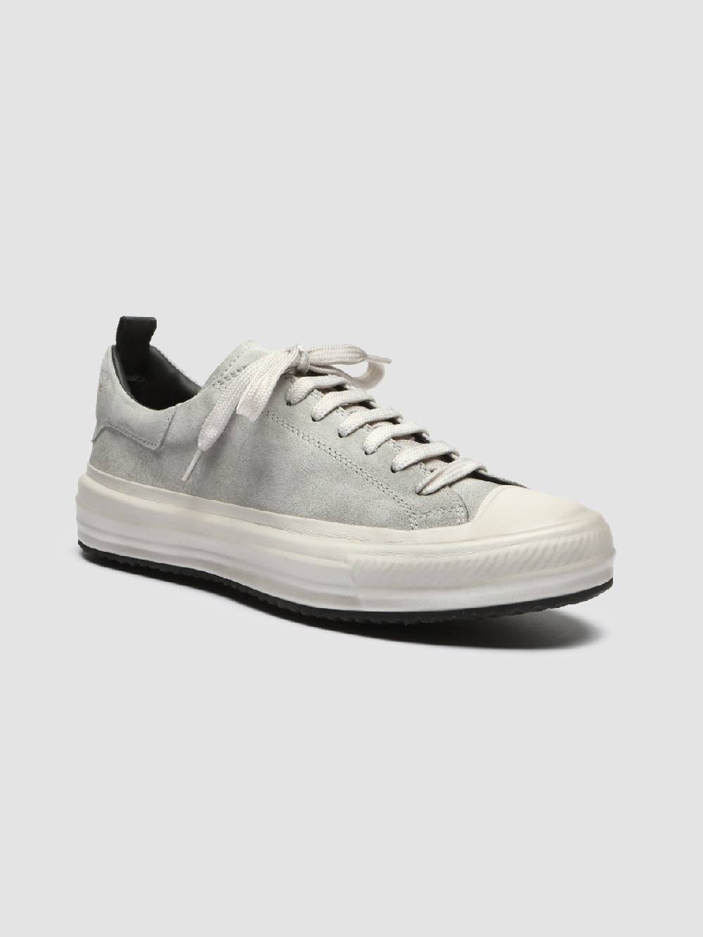 Officine Creative MES 105 Sneakers in Pelle Scamosciata Grigia Super sconto