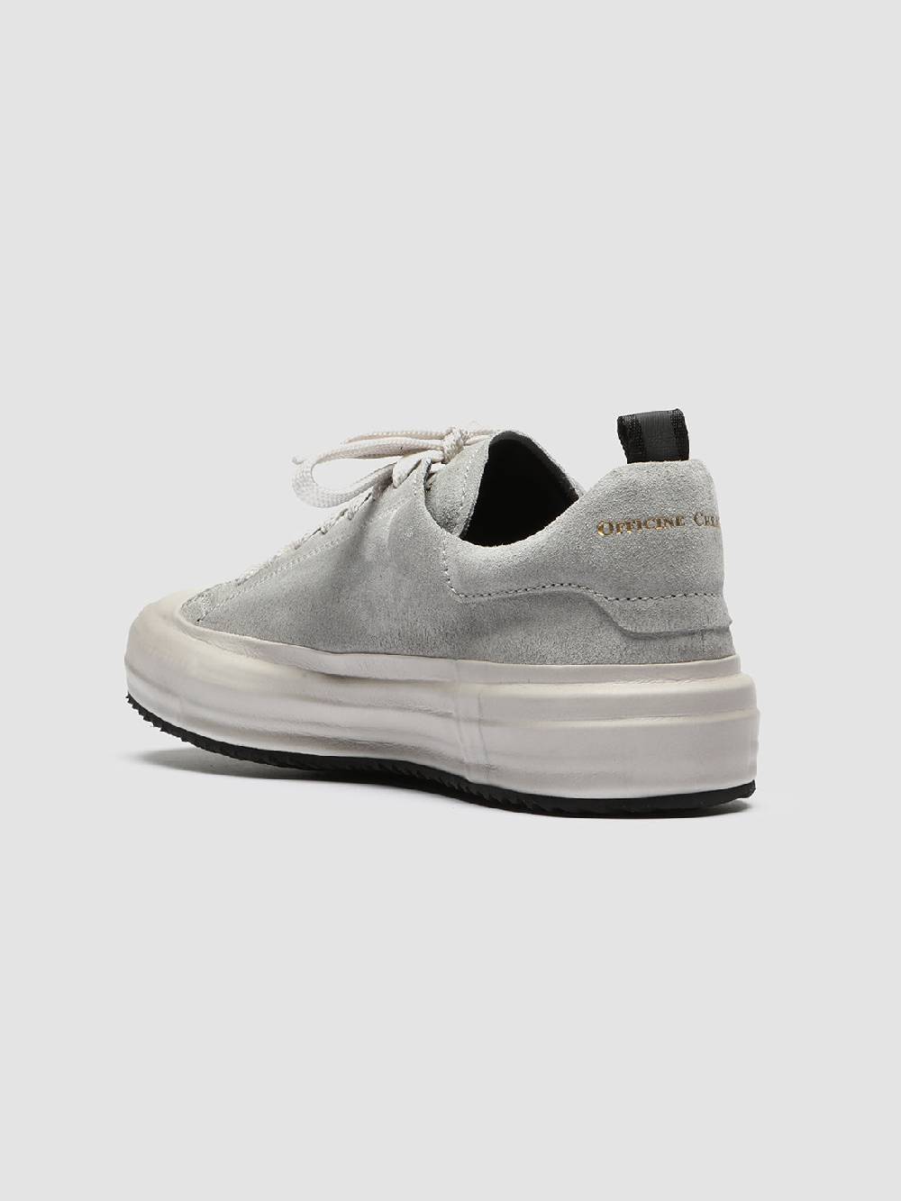 Officine Creative MES 105 Sneakers in Pelle Scamosciata Grigia Super sconto