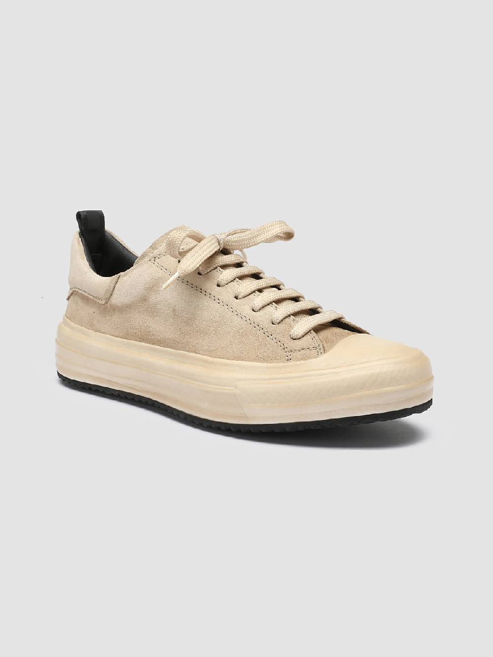 Officine Creative MES 105 Sneakers in Pelle Scamosciata Avorio Enormi sconti