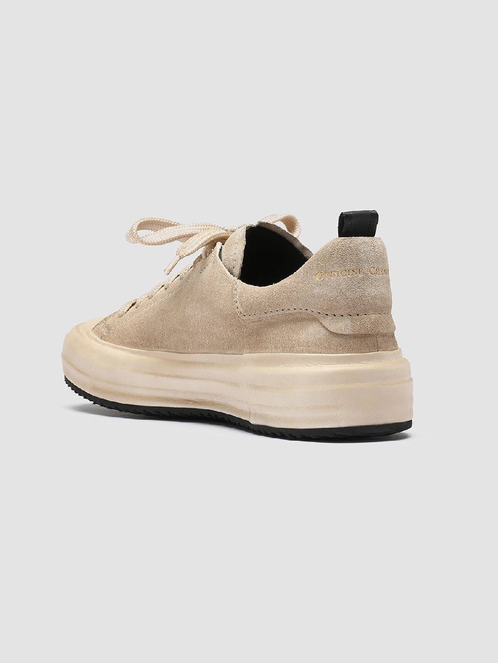 Officine Creative MES 105 Sneakers in Pelle Scamosciata Avorio Enormi sconti