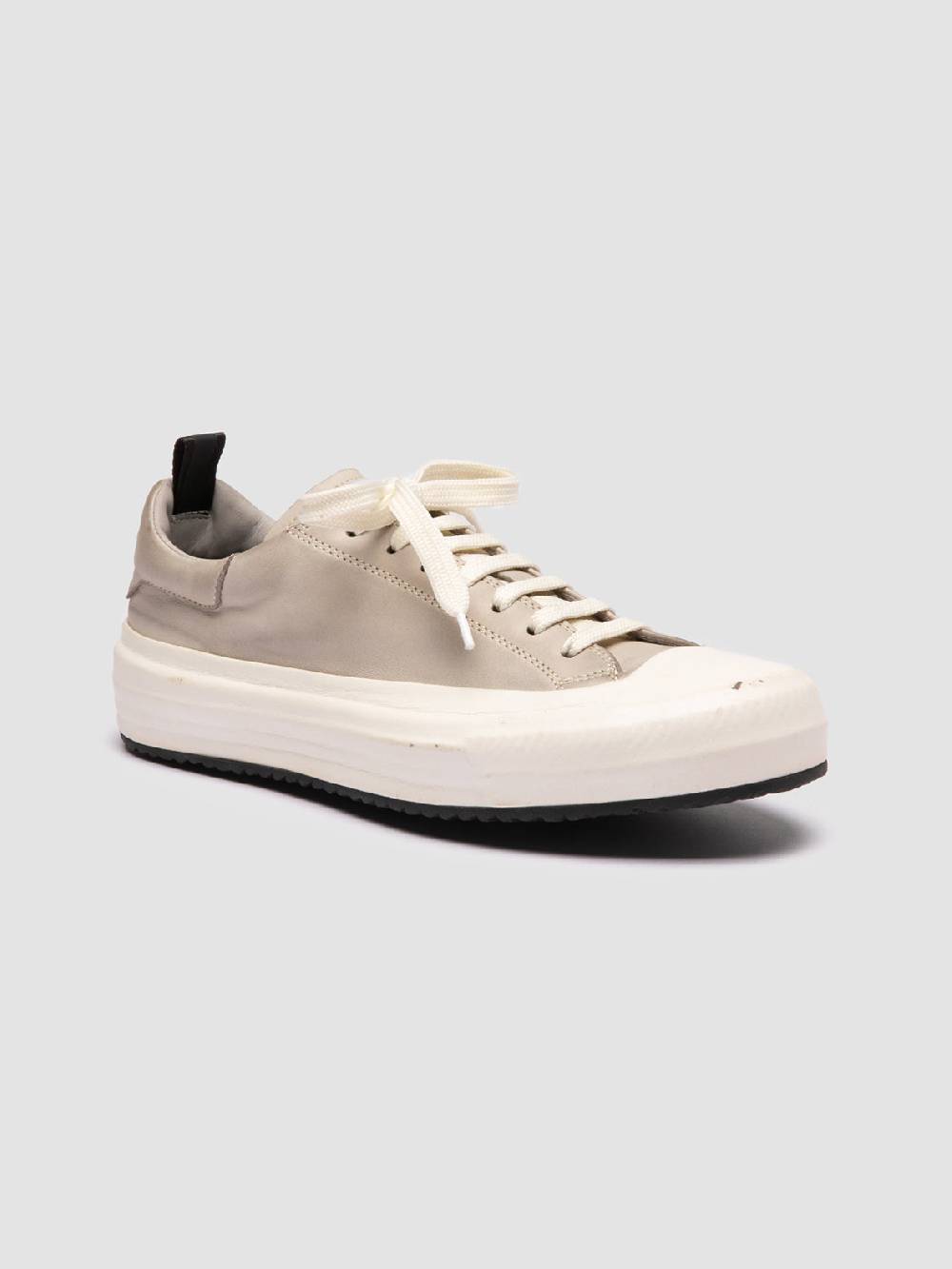 Officine Creative MES DD 101 Sneaker Basse in Pelle Grigia 50% di sconto con spedizione gratuita