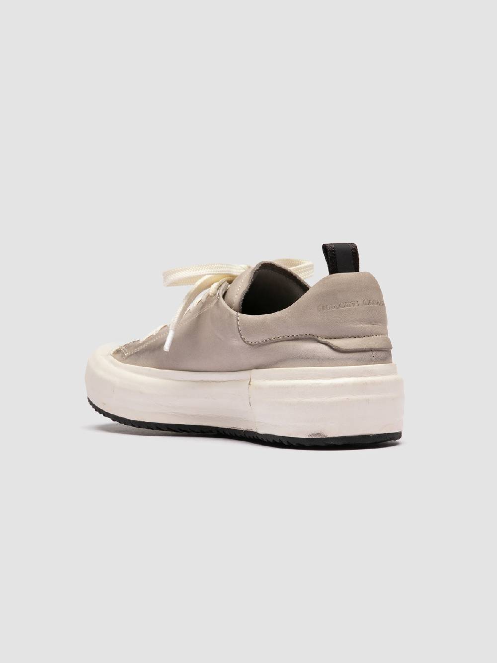 Officine Creative MES DD 101 Sneaker Basse in Pelle Grigia 50% di sconto con spedizione gratuita