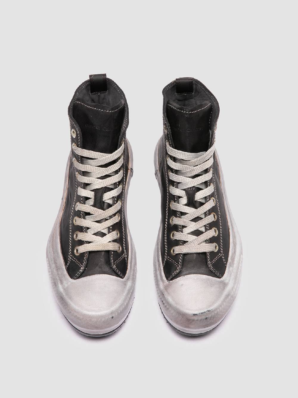 Officine Creative MES DD 102 Sneaker Alte in Pelle Nera Trasporto libero internazionale