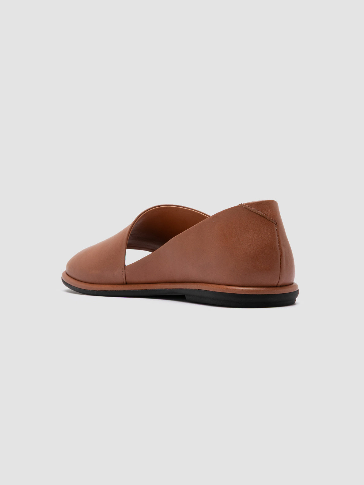 Officine Creative MIENNE 102 Scarpe Peep Toe in Pelle Marrone Black Friday Prezzi