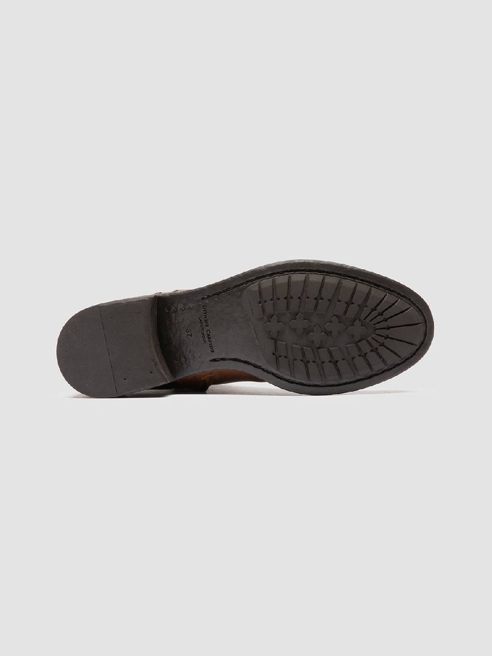 Officine Creative LIS 006 Stivali con Zip in Pelle Marrone 50% di sconto per tempo limitato