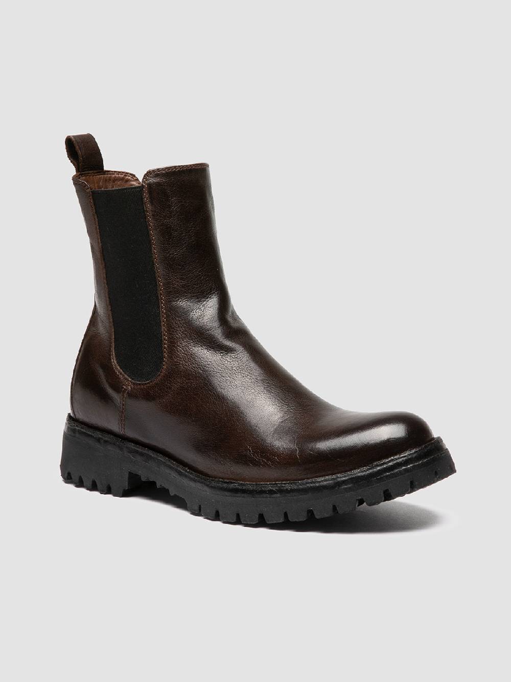 Officine Creative LORAINE 004 Stivaletti Chelsea in Pelle Marrone 2025