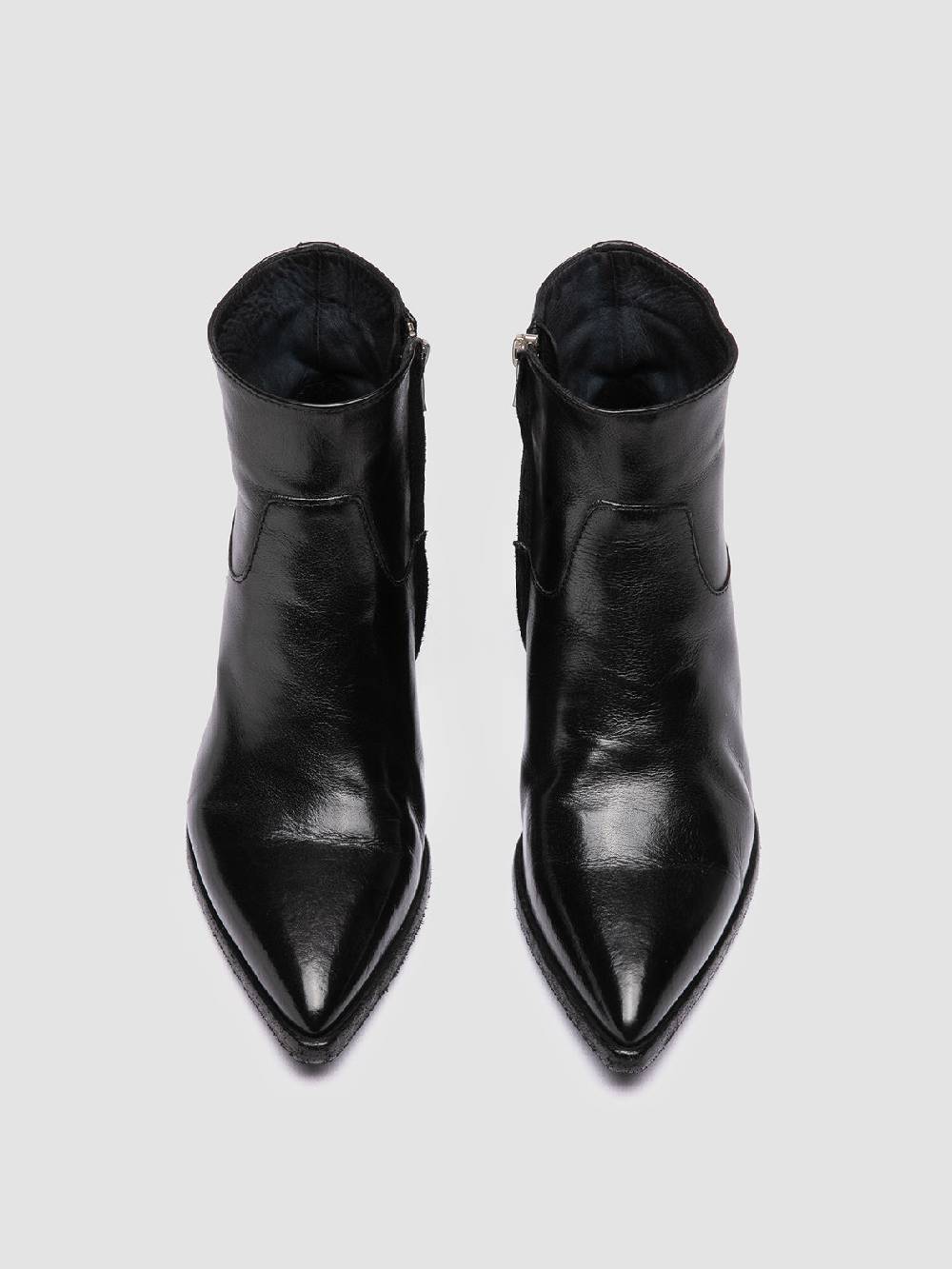 Officine Creative NOELIE DD 102 Stivali con Zip in Pelle Nera In Linea