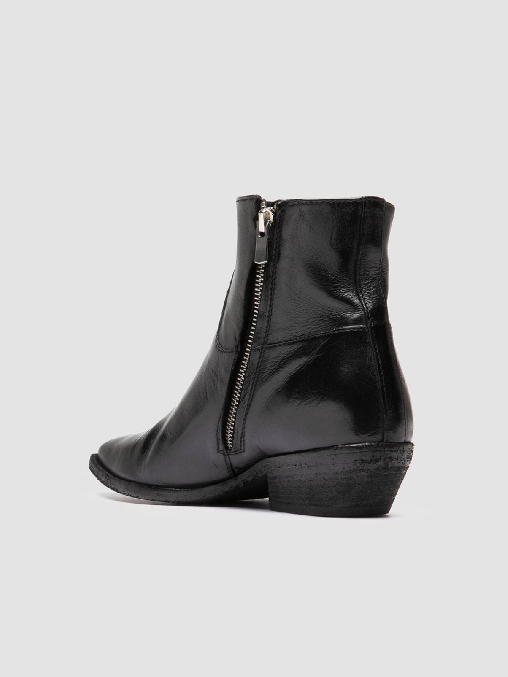 Officine Creative NOELIE DD 102 Stivali con Zip in Pelle Nera In Linea