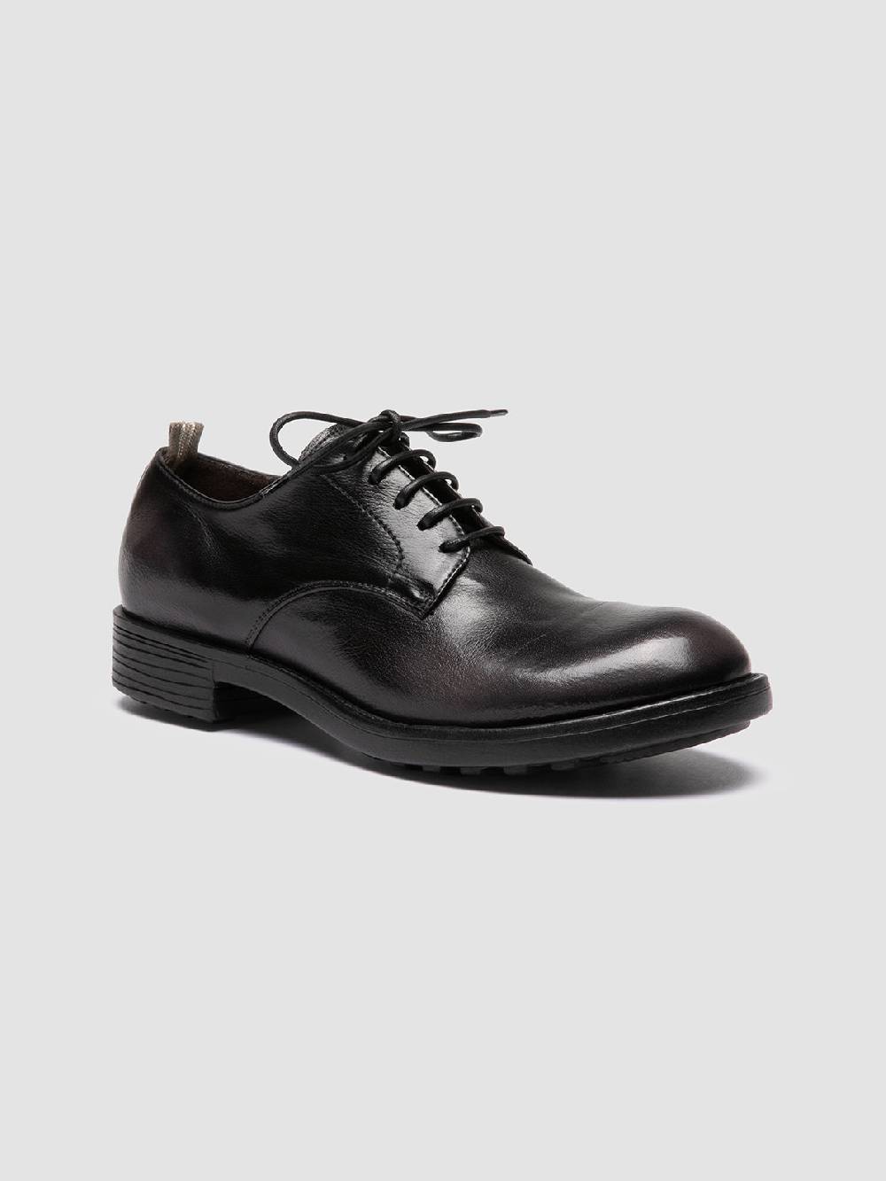 Officine Creative SERGEANT 101 Derby in Pelle Nera Vendita