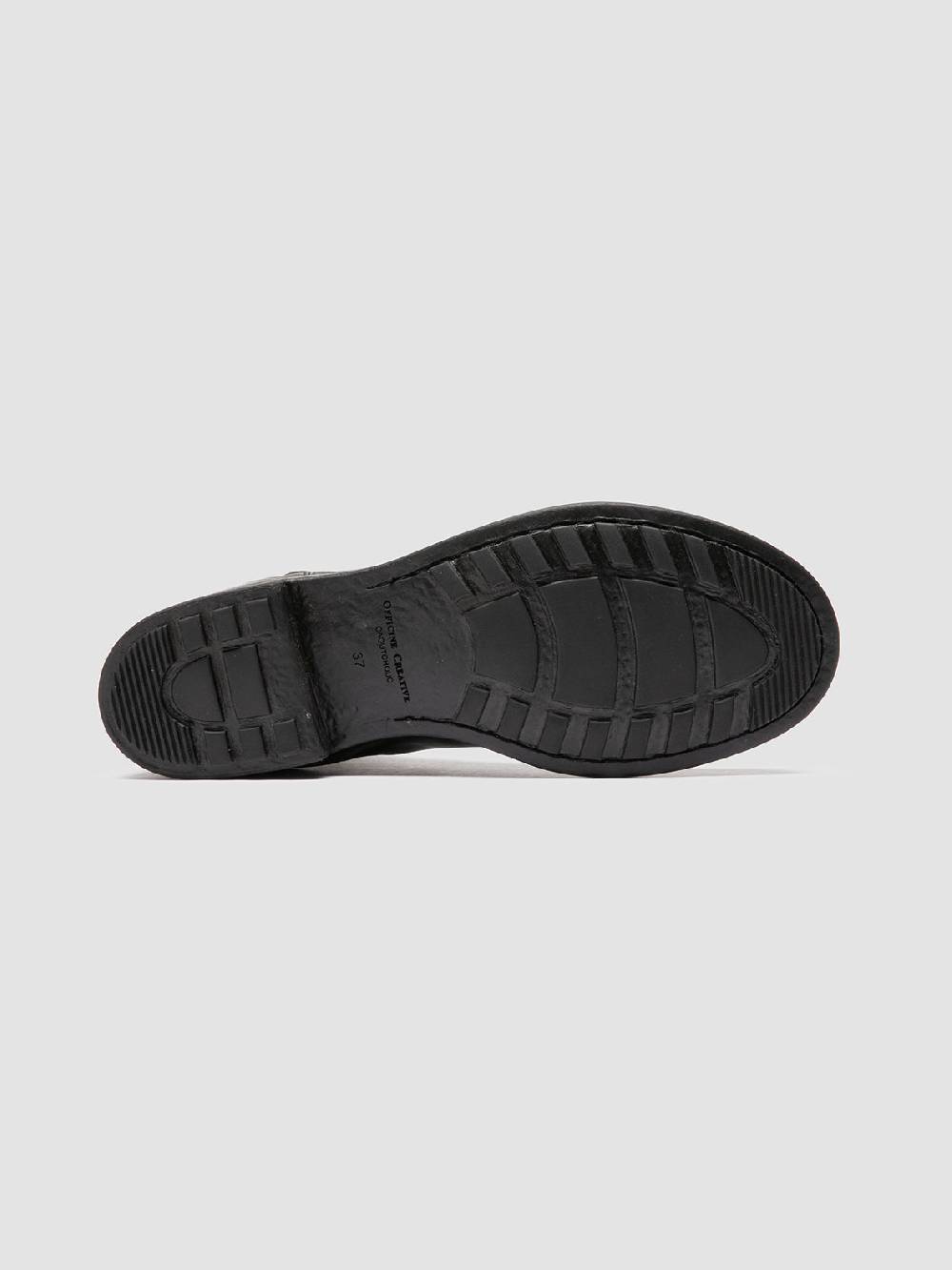 Officine Creative SERGEANT 102 Stivaletti Chelsea in Pelle Nera Spedizione Gratuita