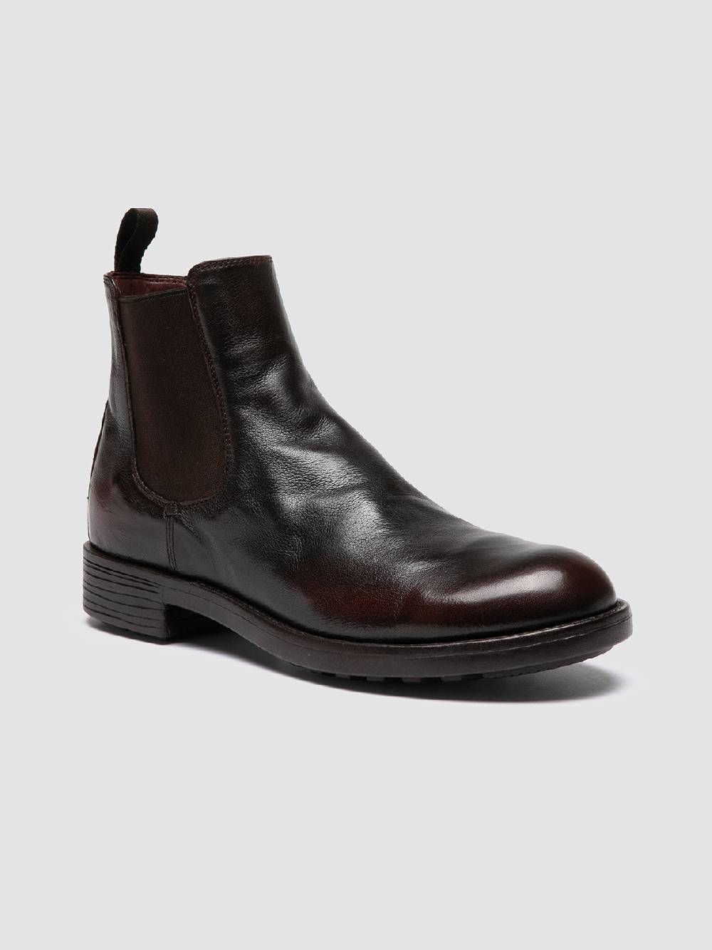 Officine Creative SERGEANT 102 Stivaletti Chelsea in Pelle Marrone Pezzi Unici