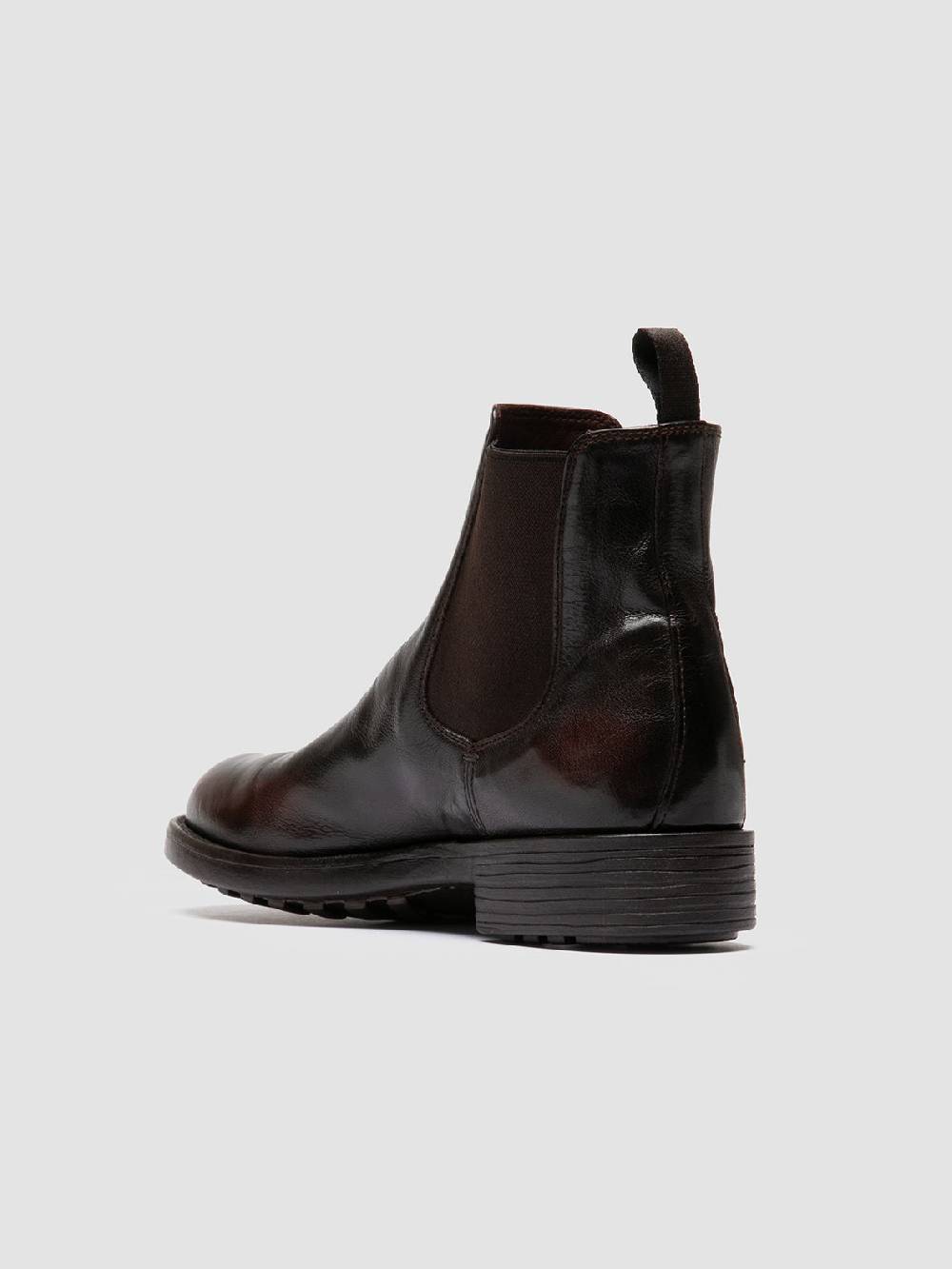 Officine Creative SERGEANT 102 Stivaletti Chelsea in Pelle Marrone Pezzi Unici