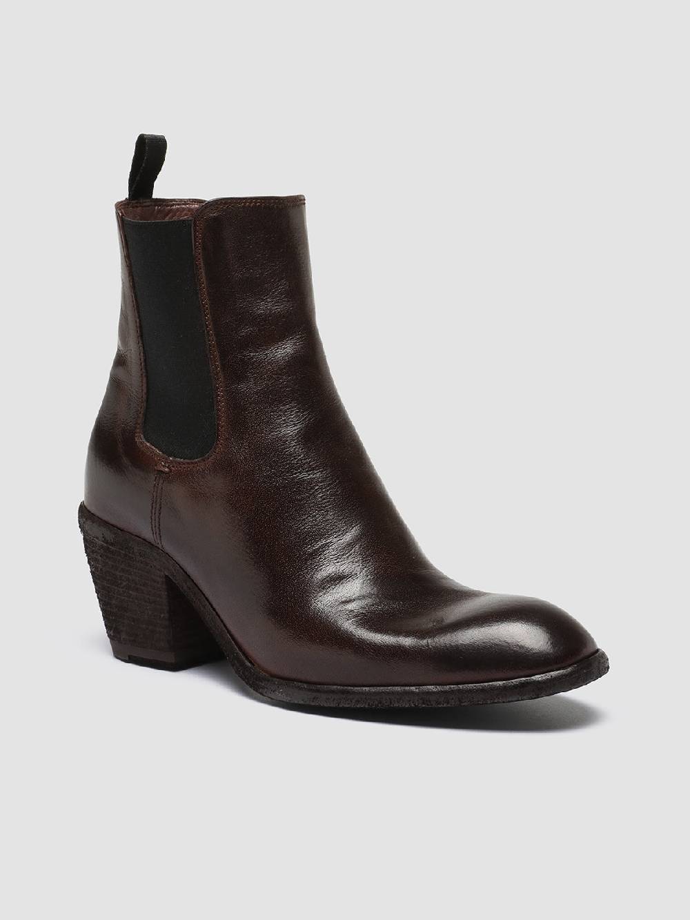 Officine Creative SYDNE 001 Stivali Chelsea in Pelle Marrone Qualità Garantita