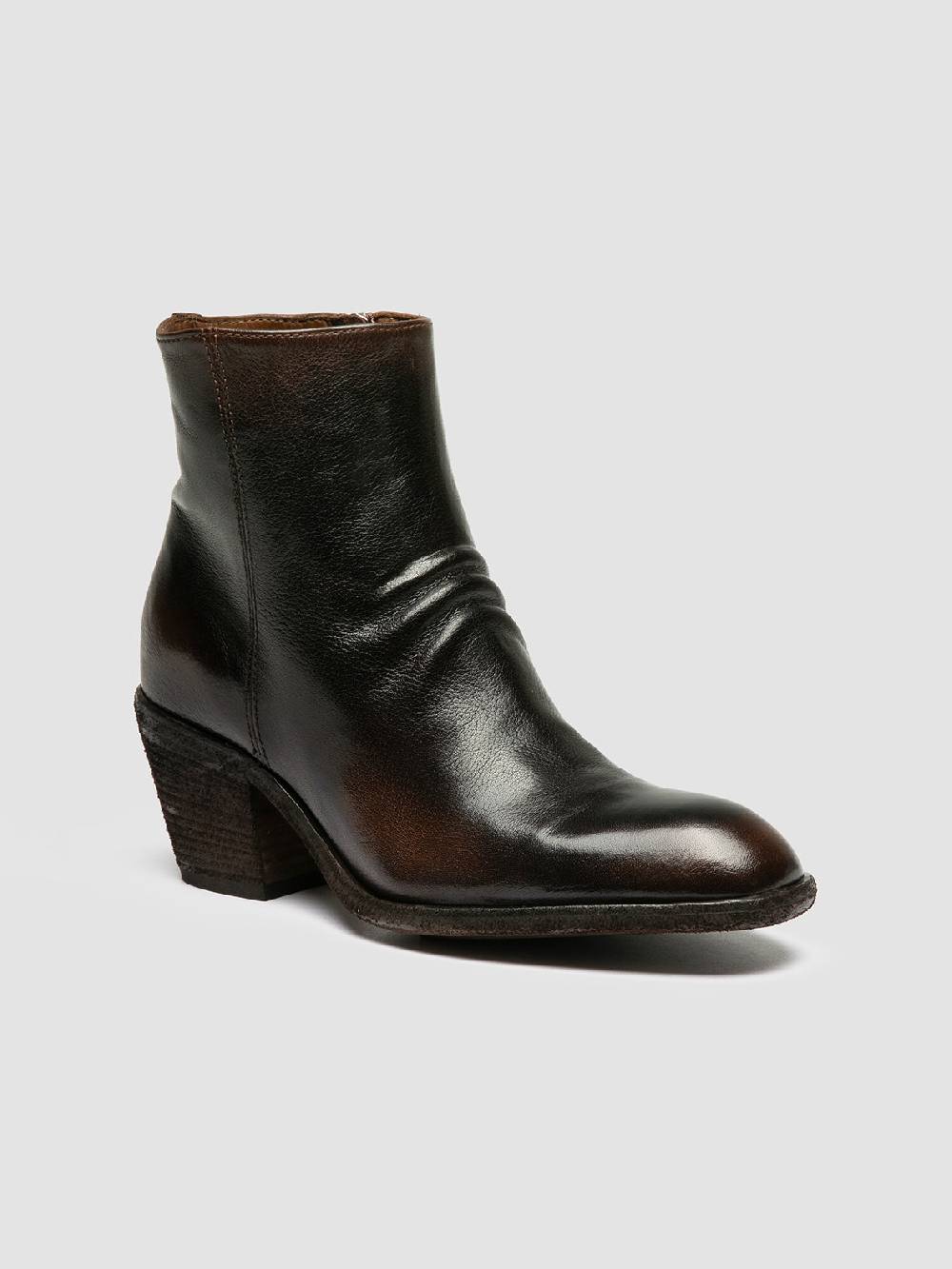 Officine Creative SYDNE 008 Brown Leather Boots Acquista Ora