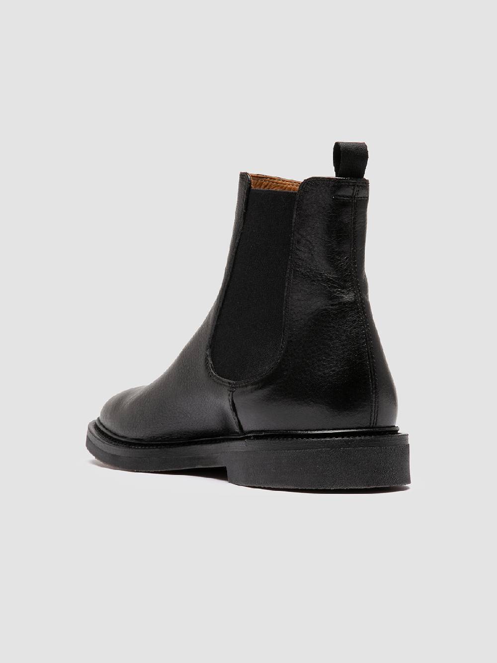 Officine Creative HOPKINS FLEXI 204 Stivaletti Chelsea in Pelle Nera Consegna Veloce