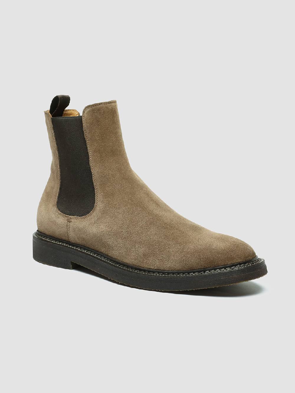 Officine Creative HOPKINS FLEXI 204 Stivali Pull On in Camoscio Tortora Promozione Limitata