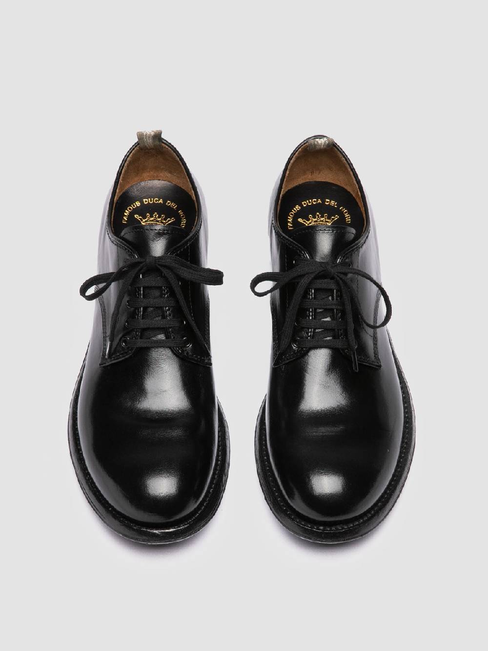 Officine Creative ADMIRAL 001 Derby in Pelle Nera Fino Al -60%