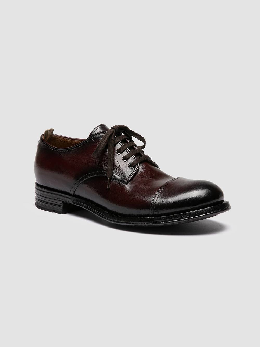 Officine Creative ADMIRAL 002 Derby in Pelle Bordeaux Affare Del Giorno