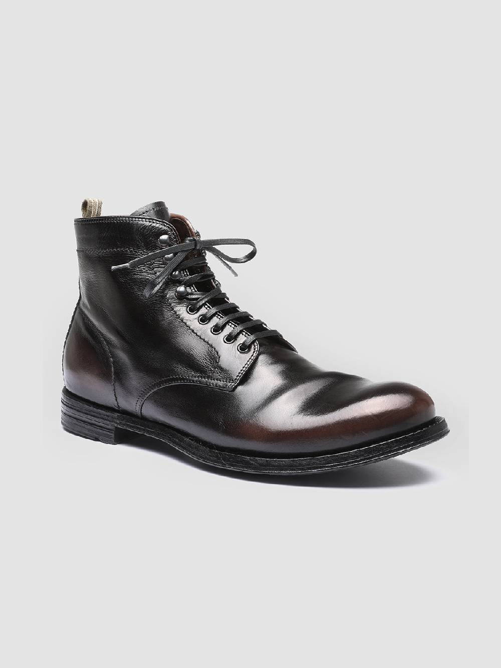Officine Creative ANATOMIA 013 Stivaletti in Pelle Nera Sconto