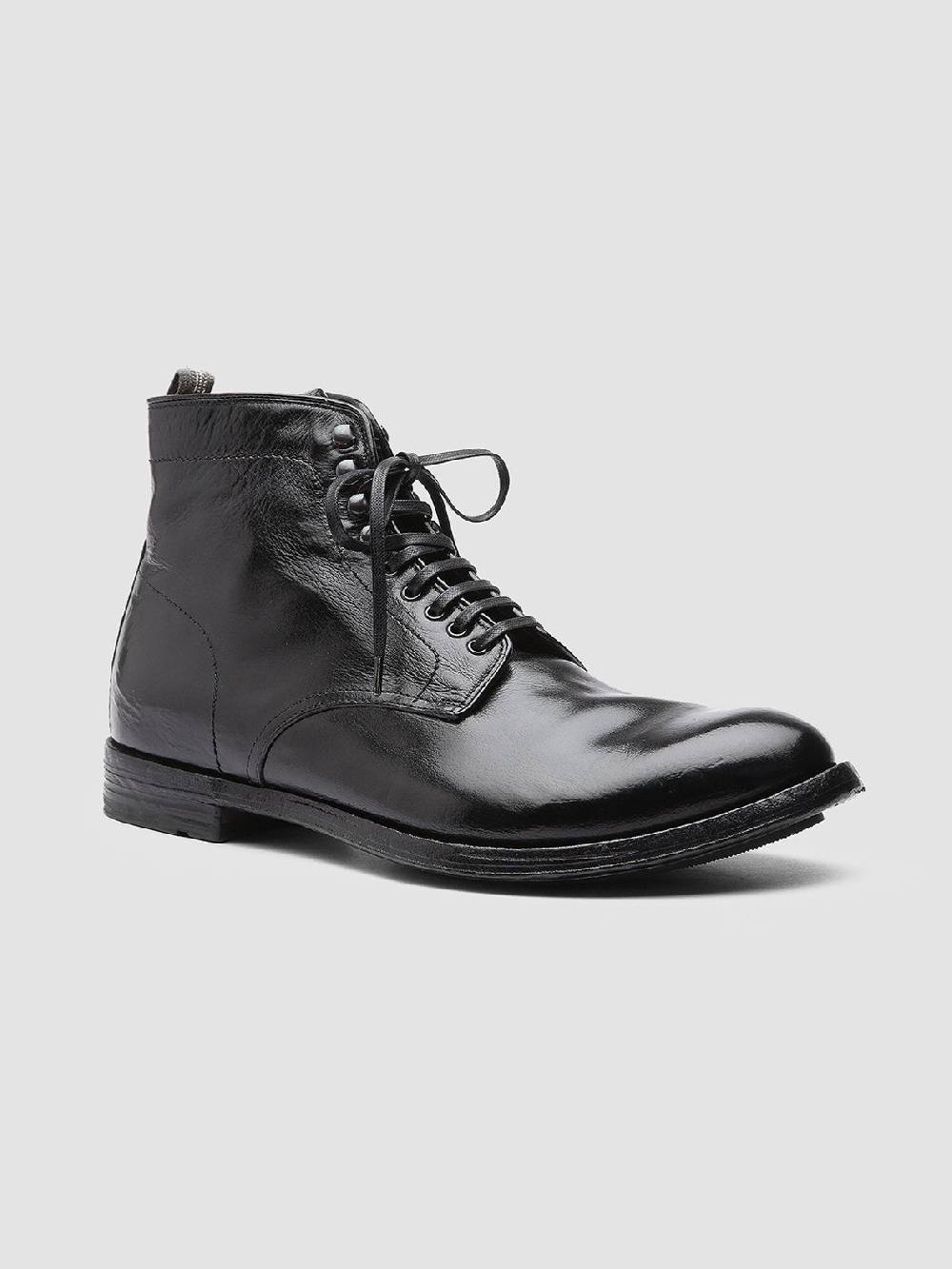 Officine Creative ANATOMIA 013 Stivaletti in Pelle Nera Offerta