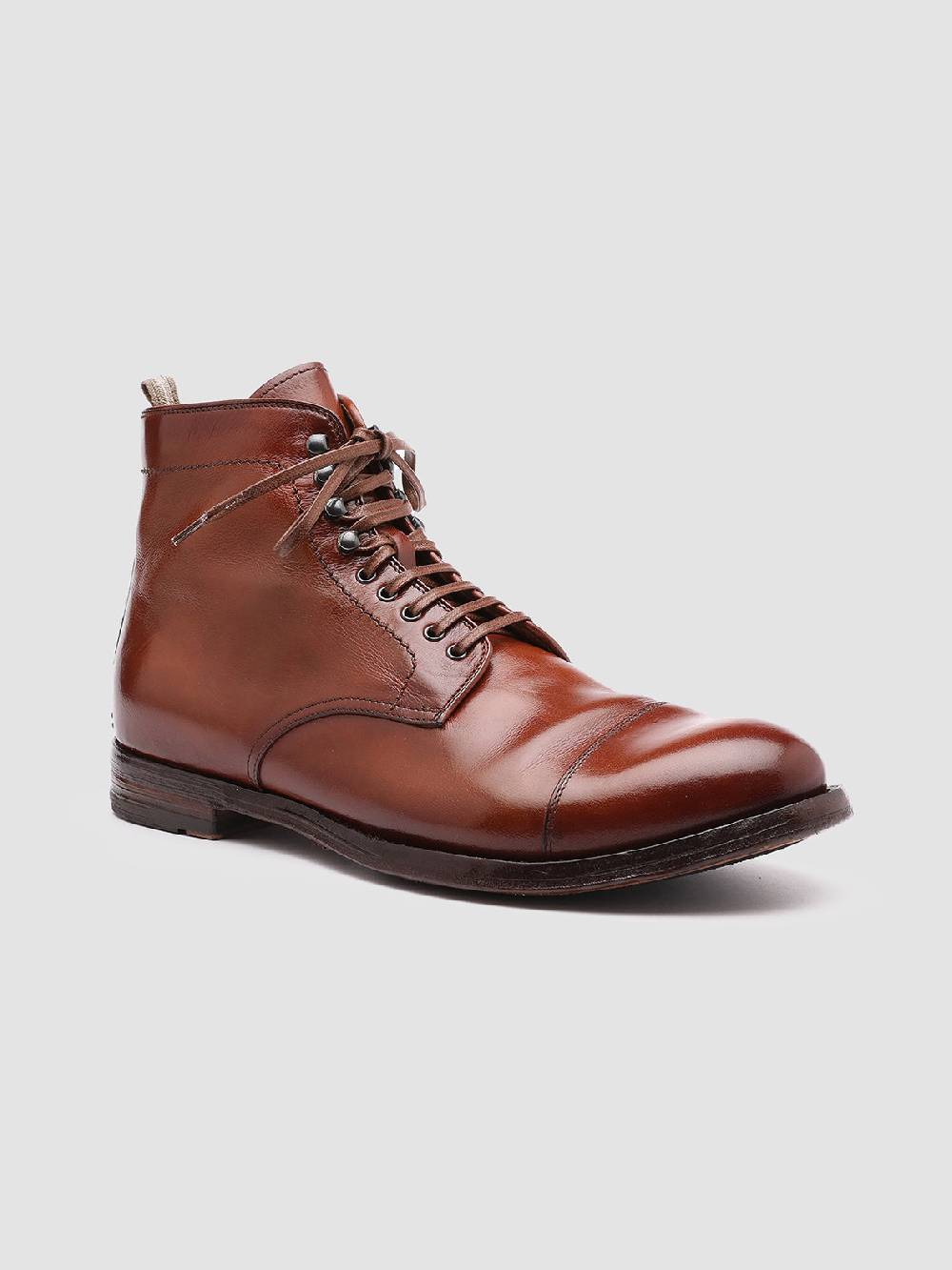Officine Creative ANATOMIA 016 Stivaletti in Pelle Marrone Saldi