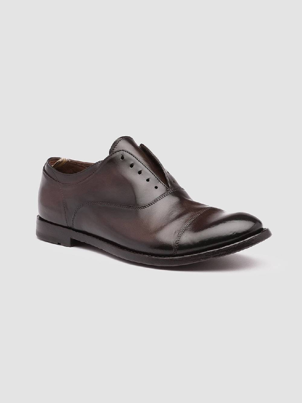 Officine Creative ANATOMIA 08 Oxford in Pelle Marrone Vendita Calda