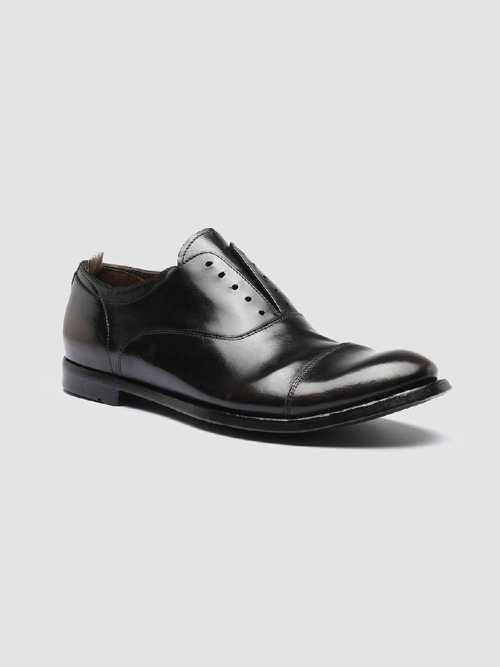 Officine Creative ANATOMIA 08 Oxford in Pelle Marrone Saldi Di Fabbrica