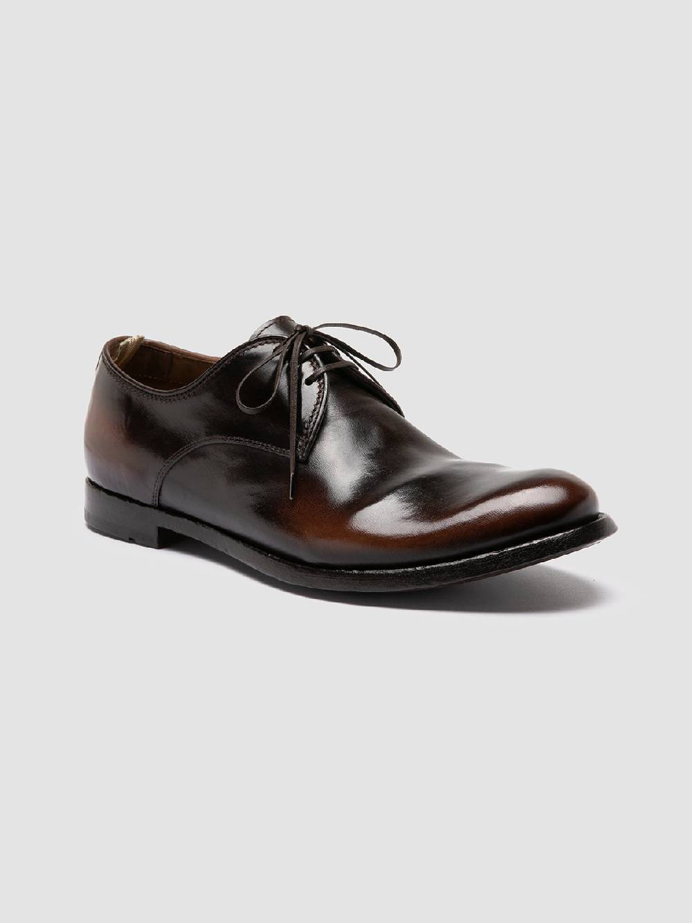 Officine Creative ANATOMIA 87 Scarpe Derby in Pelle Marrone In Saldo