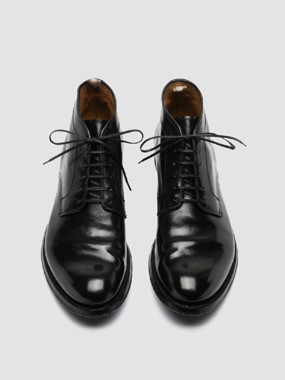 Officine Creative ANATOMIA 88 Stivali Chukka in Pelle Nera Nuova