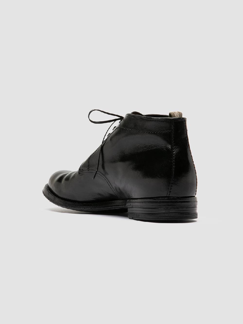 Officine Creative ANATOMIA 88 Stivali Chukka in Pelle Nera Nuova