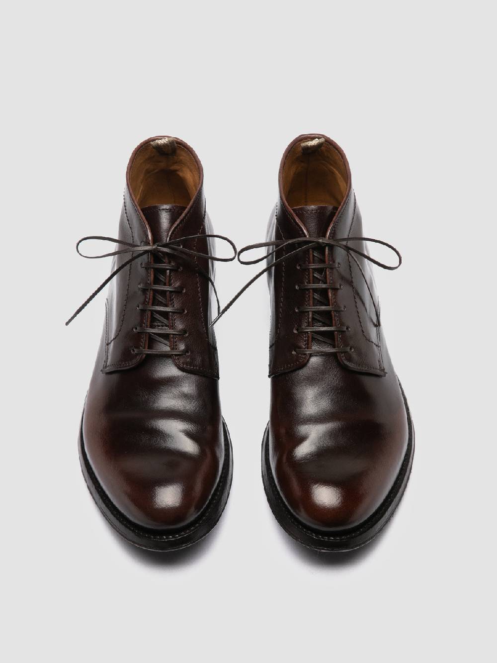 Officine Creative ANATOMIA 88 Stivali Chukka in Pelle Marrone Moda