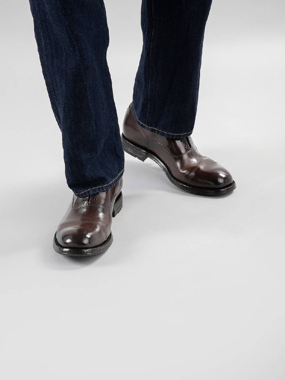 Officine Creative BALANCE 006 Oxford in Pelle Nera Spedizione gratuita