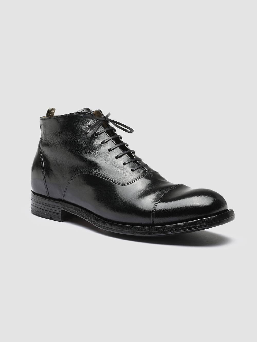 Officine Creative BALANCE 009 Stivaletti in Pelle Nera Offerta speciale