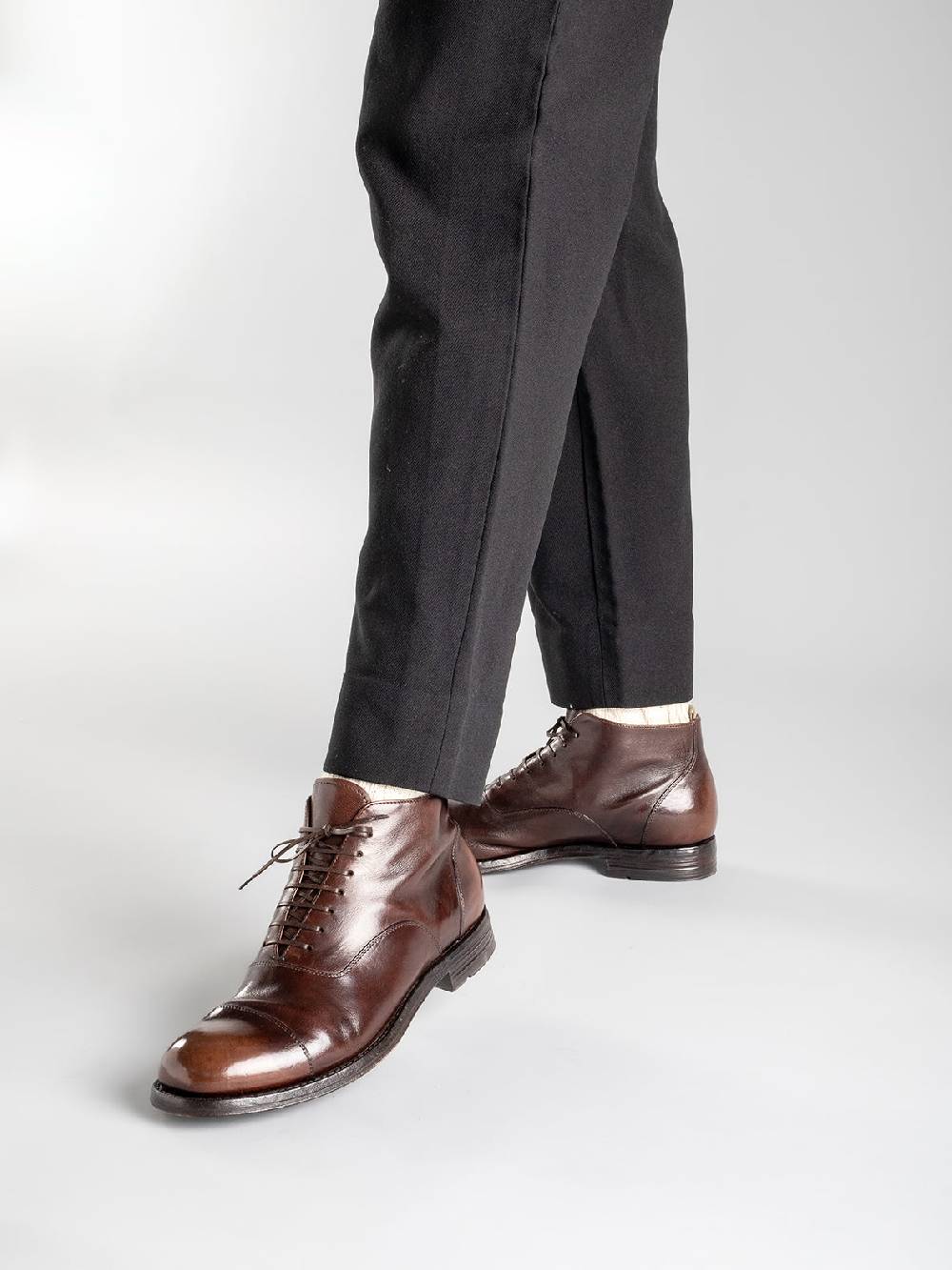 Officine Creative BALANCE 009 Stivaletti in Pelle Nera Offerta speciale