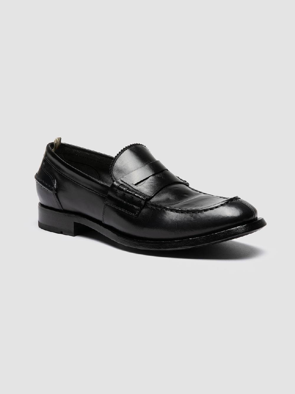 Officine Creative BALANCE 017 Mocassini Penny in Pelle Blu Grande vendita