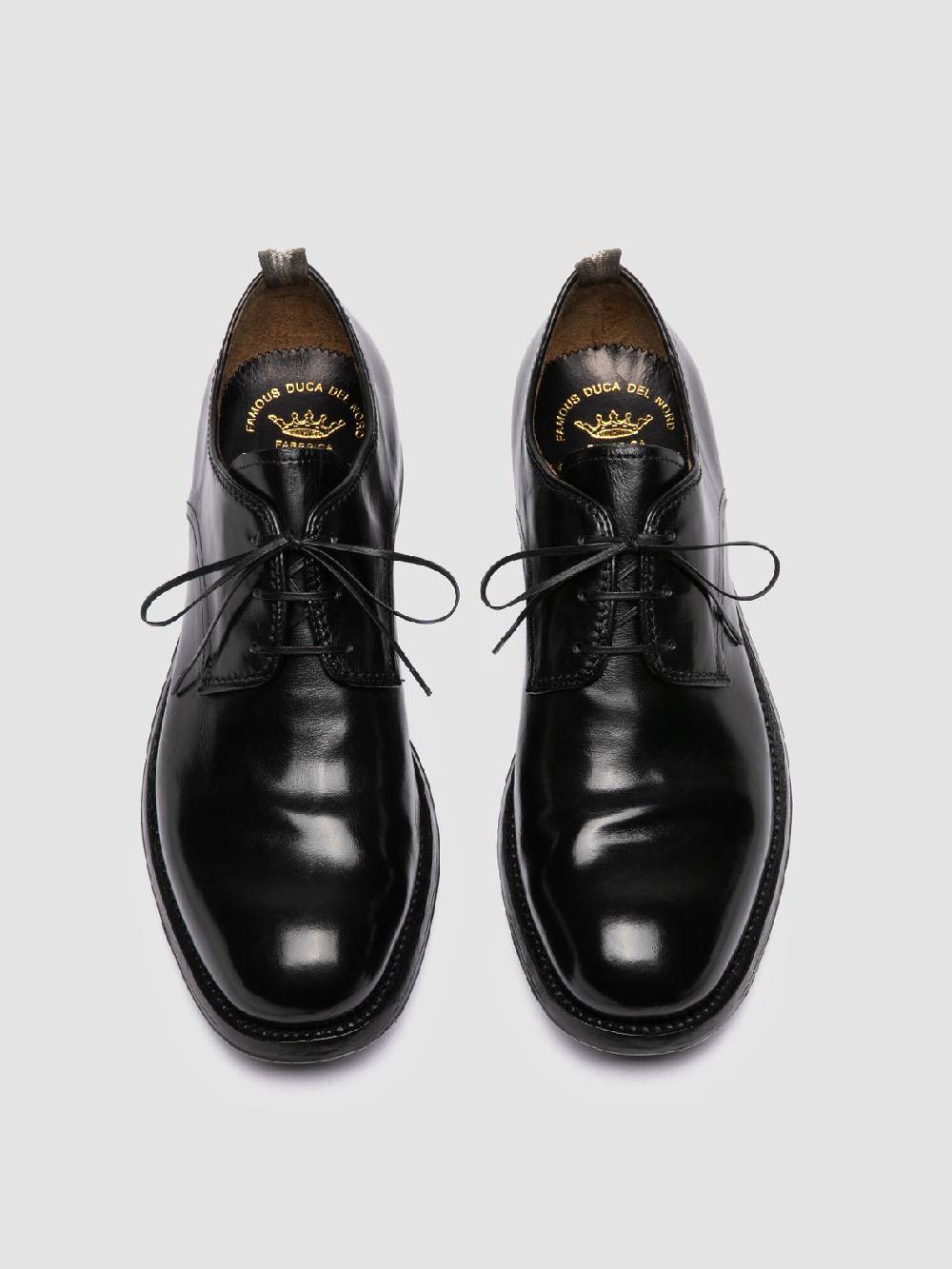 Officine Creative BALANCE 019 Derby in Pelle Nera Fornitura limitata