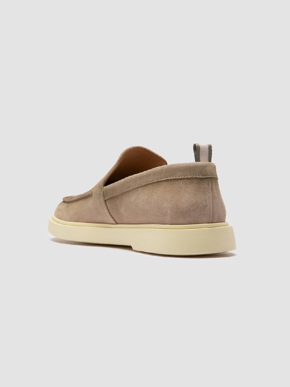 Officine Creative BONES 002 Mocassini in Pelle Scamosciata Beige Offerta esclusiva