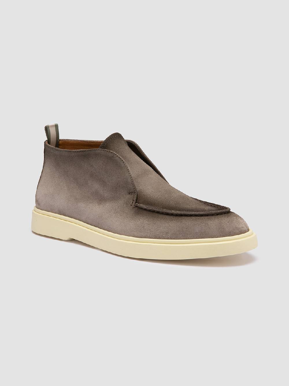 Officine Creative BONES 003 Stivaletti Chukka in Pelle Scamosciata Tortora Offerta Pasqua