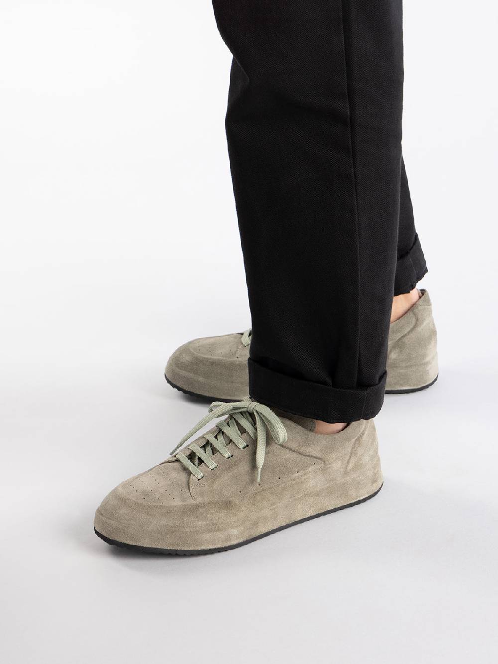 Officine Creative ACE 016 Sneaker in Pelle Scamosciata Grigia Offerta migliore