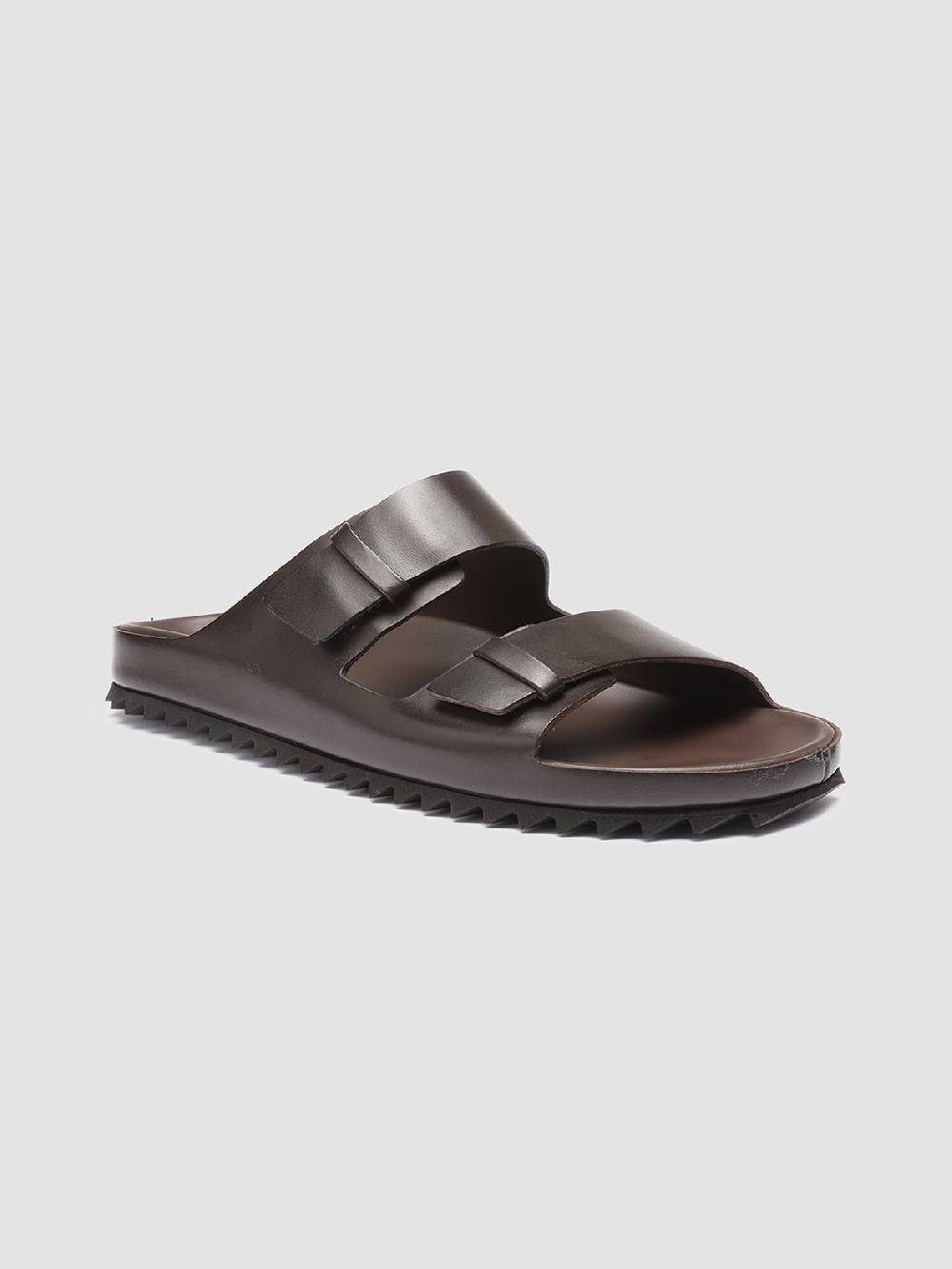Officine Creative AGORÀ 002 Sandali in Pelle Marrone Online Outlet